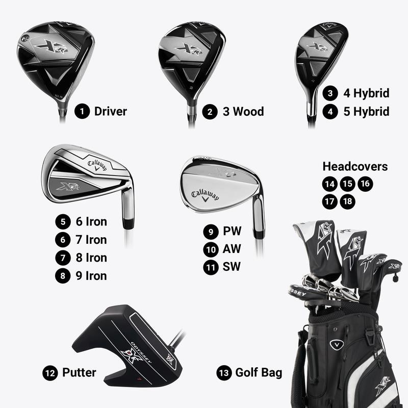 Callaway XR 26 13PC pánský golfový set, grafit, levý, Regular