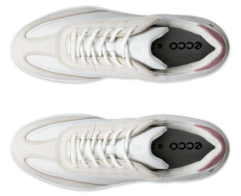 Ecco Street Vibe dámské golfové boty, limestone/white/blush
