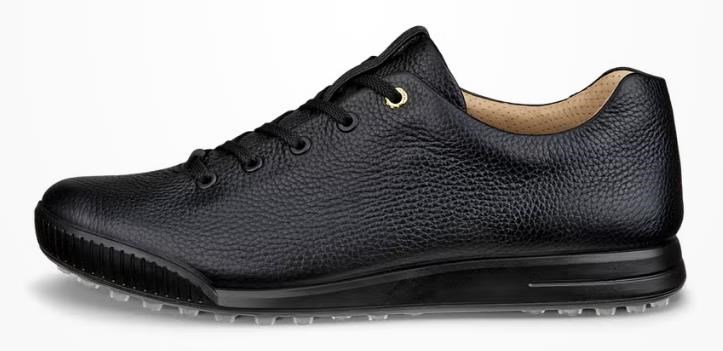 Ecco Golf Street Retro pánské kožené golfové boty, černé