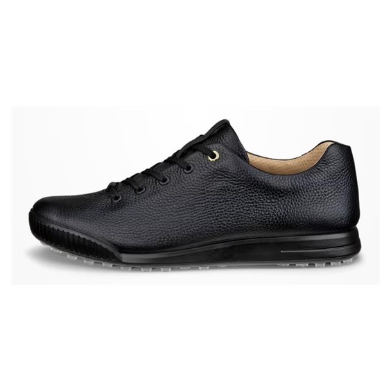 Ecco Golf Street Retro pánské kožené golfové boty, černé