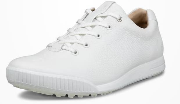 Ecco Golf Street Retro pánské kožené golfové boty, bílé