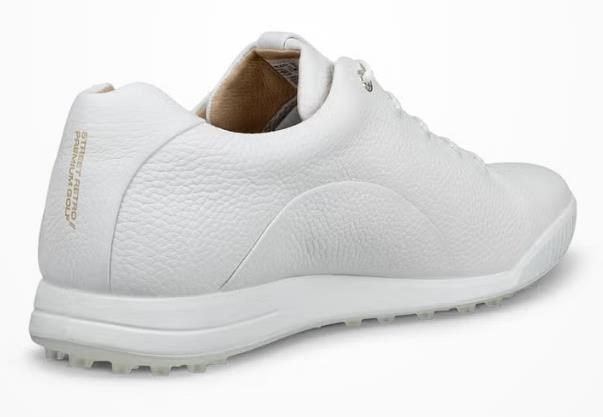 Ecco Golf Street Retro pánské kožené golfové boty, bílé