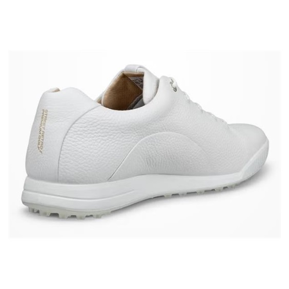Ecco Golf Street Retro pánské kožené golfové boty, bílé