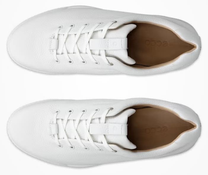 Ecco Golf Street Retro pánské kožené golfové boty, bílé