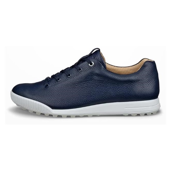 Ecco Golf Street Retro pánské kožené golfové boty, modré