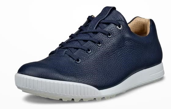 Ecco Golf Street Retro pánské kožené golfové boty, modré