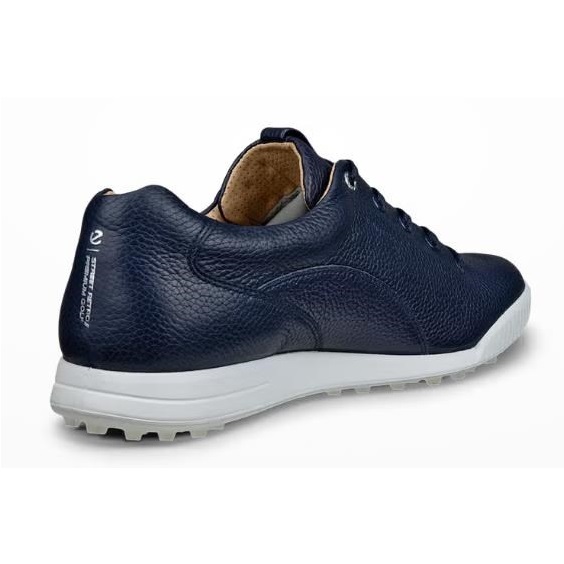 Ecco Golf Street Retro pánské kožené golfové boty, modré