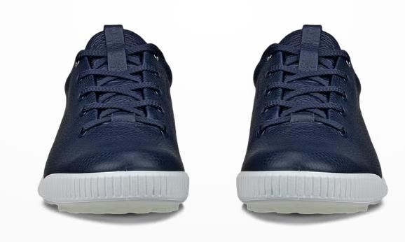 Ecco Golf Street Retro pánské kožené golfové boty, modré