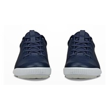 Ecco Golf Street Retro pánské kožené golfové boty, modré