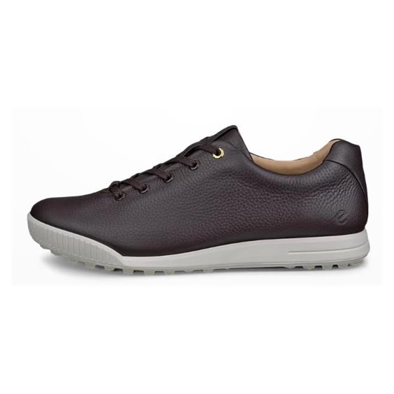 Ecco Golf Street Retro pánské kožené golfové boty, hnědé