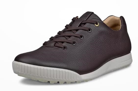 Ecco Golf Street Retro pánské kožené golfové boty, hnědé