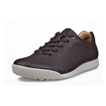 Ecco Golf Street Retro pánské kožené golfové boty, hnědé