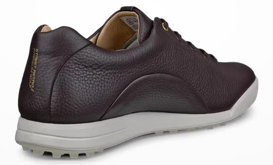 Ecco Golf Street Retro pánské kožené golfové boty, hnědé