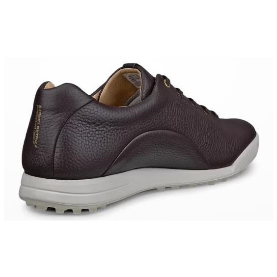 Ecco Golf Street Retro pánské kožené golfové boty, hnědé