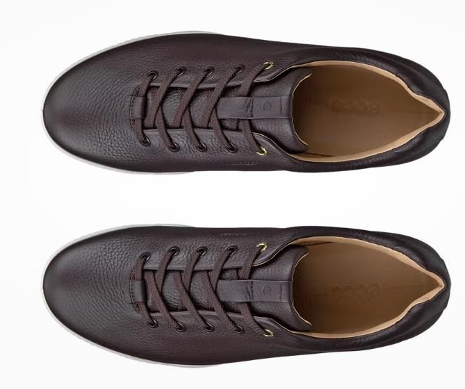 Ecco Golf Street Retro pánské kožené golfové boty, hnědé