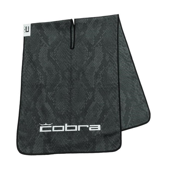 Cobra Snakeskin golfový ručník, black snakeskin