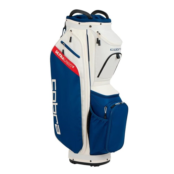 Cobra Ultralight 2 cart bag, sugared almond/estate blue/pop red