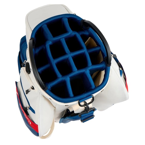 Cobra Ultralight 2 cart bag, sugared almond/estate blue/pop red