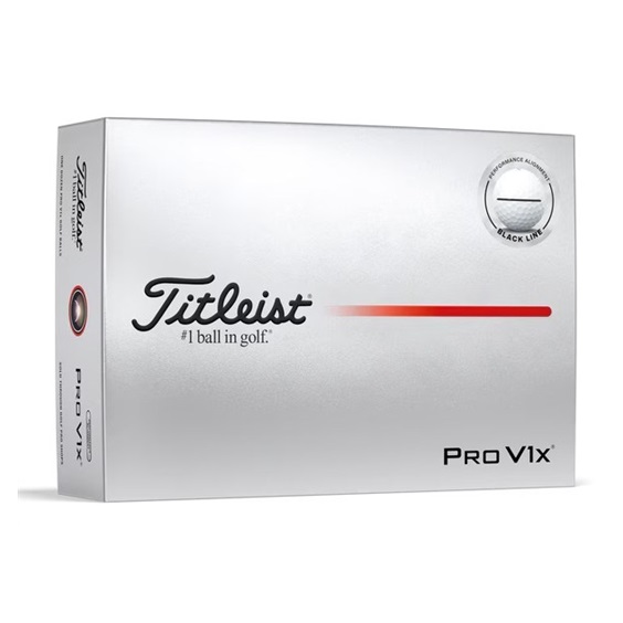 Titleist Pro V1x Performance Alignment Black golfové míčky