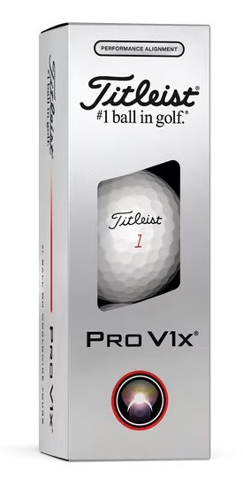 Titleist Pro V1x Performance Alignment Black golfové míčky