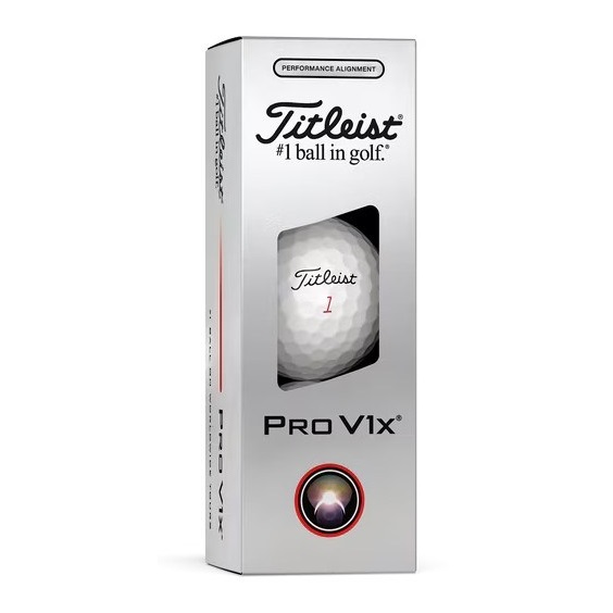 Titleist Pro V1x Performance Alignment Black golfové míčky