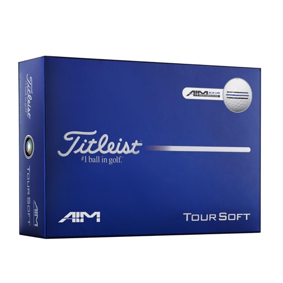 Titleist Tour Soft AIM Blue golfové míčky