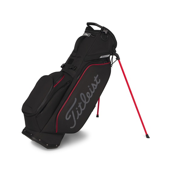 Titleist Players S5 StaDry stand bag, černo/červeno/graphite