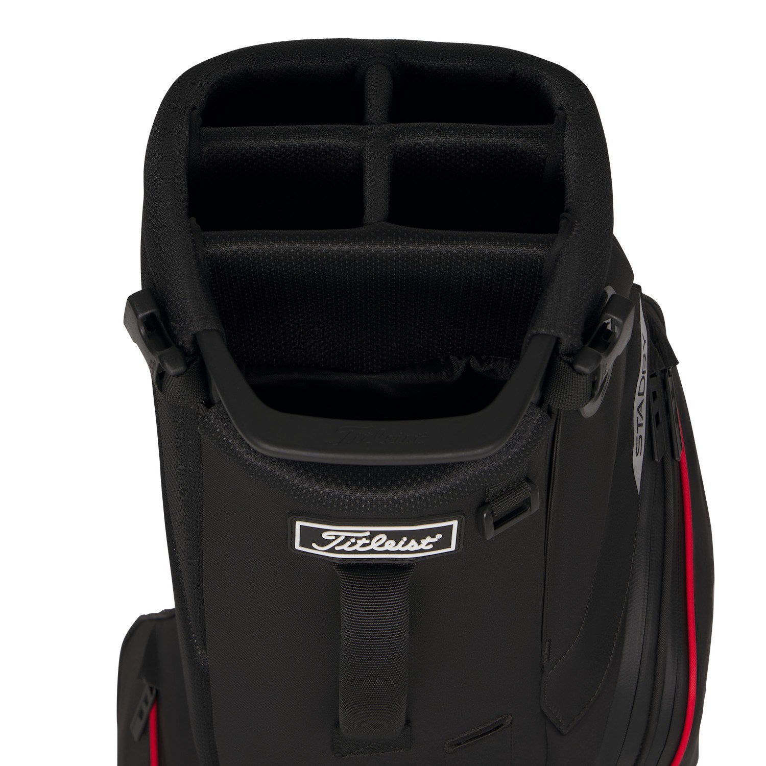 Titleist Players S5 StaDry stand bag, černo/červeno/graphite