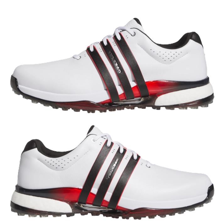 Adidas Tour360 25 Spikeless pánské golfové boty, bílo/černé