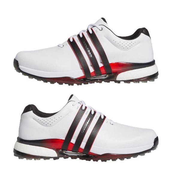 Adidas Tour360 25 Spikeless pánské golfové boty, bílo/černé