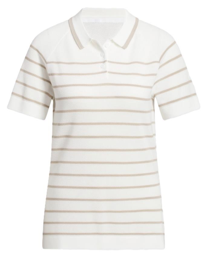Adidas Ultimate365+ Stripe Knit dámské polo, bílé