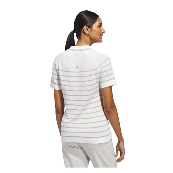Adidas Ultimate365+ Stripe Knit dámské polo, bílé