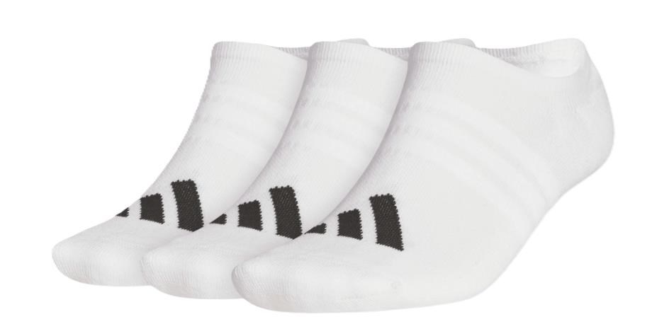 Adidas No Show pánské ponožky, bílé, 3 páry
