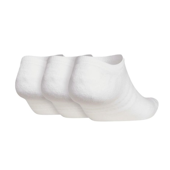 Adidas No Show pánské ponožky, bílé, 3 páry