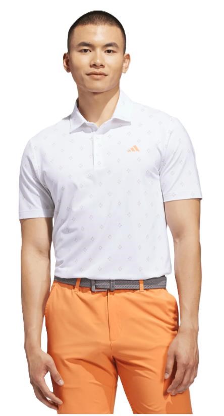 Adidas Ultimate365 Essence Print pánské polo, bílé