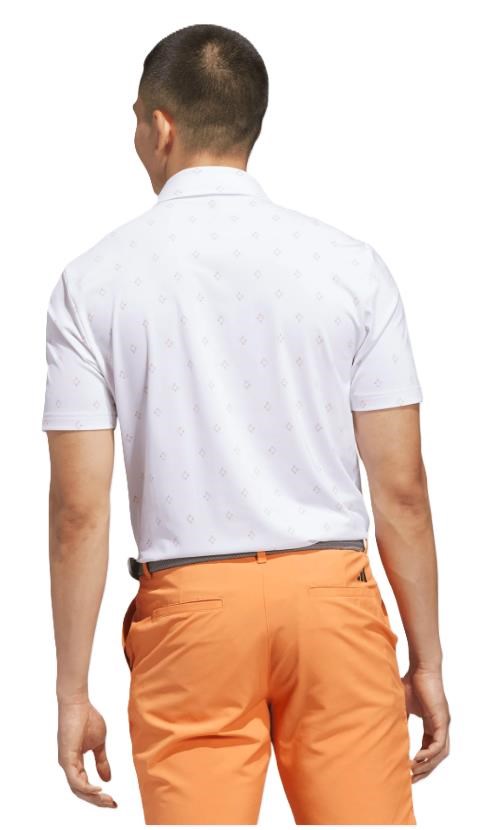 Adidas Ultimate365 Essence Print pánské polo, bílé