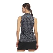 Adidas Ultimate365 All Over Print Sleeveless polo bez rukávů, černé