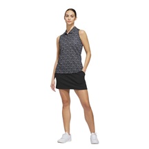 Adidas Ultimate365 All Over Print Sleeveless polo bez rukávů, černé