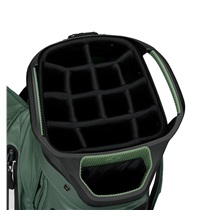TaylorMade Storm-Dry Waterproof cart bag, heritage icon dark sage