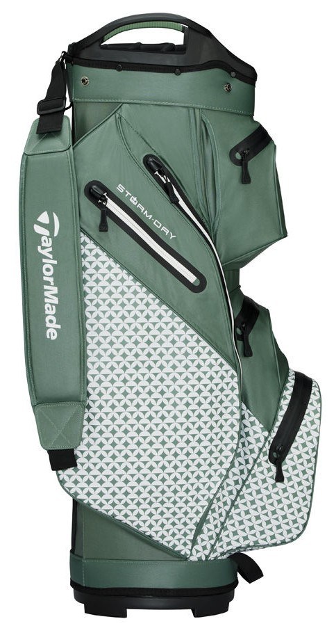 TaylorMade Storm-Dry Waterproof cart bag, heritage icon dark sage