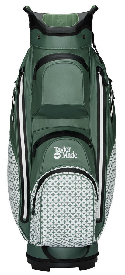 TaylorMade Storm-Dry Waterproof cart bag, heritage icon dark sage