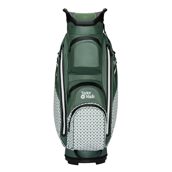 TaylorMade Storm-Dry Waterproof cart bag, heritage icon dark sage