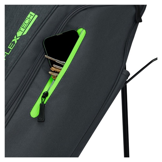 TaylorMade FlexTech stand bag, šedo/neon zelený