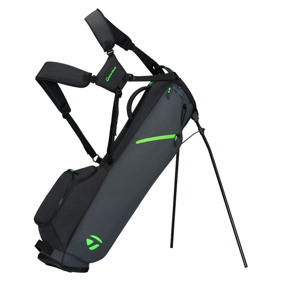 TaylorMade Flextech Carry stand bag, šedo/černo/neon zelený