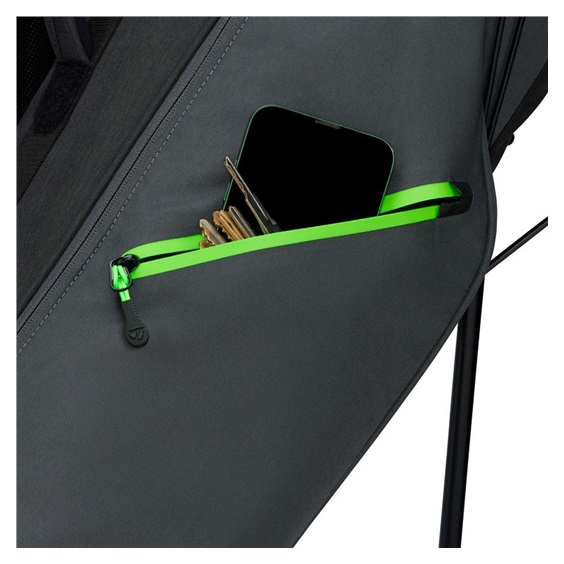 TaylorMade Flextech Carry stand bag, šedo/černo/neon zelený