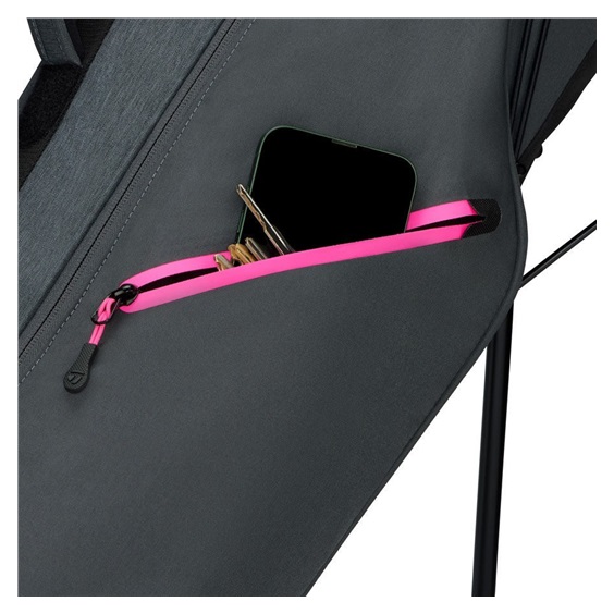 TaylorMade Flextech Carry stand bag, šedo/neon růžový