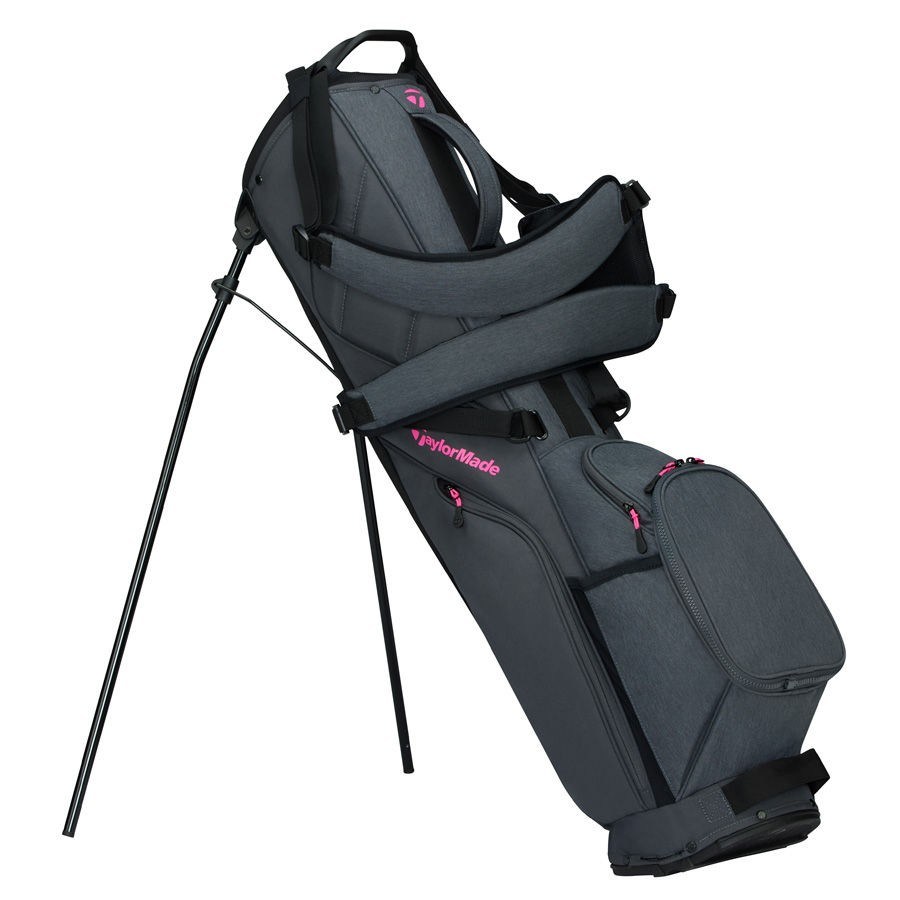 TaylorMade Flextech Carry stand bag, šedo/neon růžový
