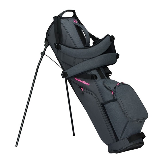 TaylorMade Flextech Carry stand bag, šedo/neon růžový