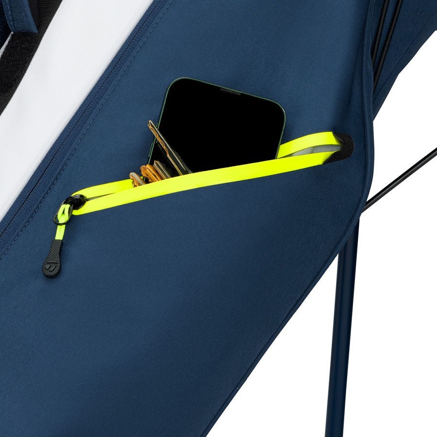 TaylorMade Flextech Carry stand bag, modro/bílo/limetkový