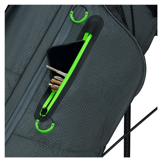 TaylorMade FlexTech Super Lite stand bag, šedo/neon zelený